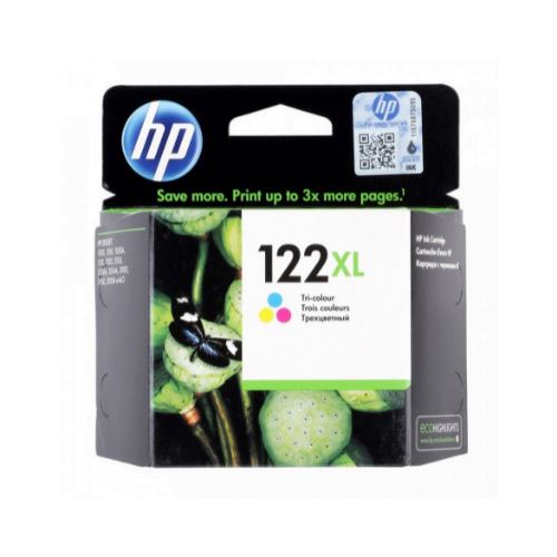 HP 122XL trois couleurs - Cartouche d'encre grande capacité HP d'origine (CH564HE)