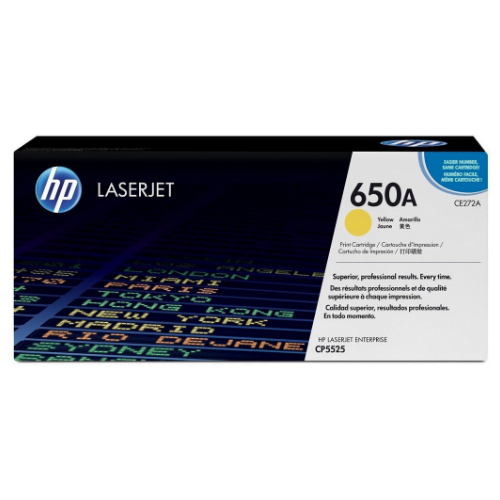 HP 650A Jaune (CE272A) - Toner HP LaserJet d'origine