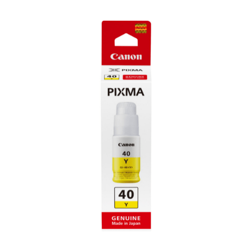 Canon GI-40Y Jaune - Bouteille d'encre Canon d'origine (3402C001AA)