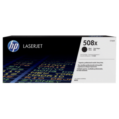 HP 508X Noir (CF360X) - Toner grande capacité HP LaserJet d'origine