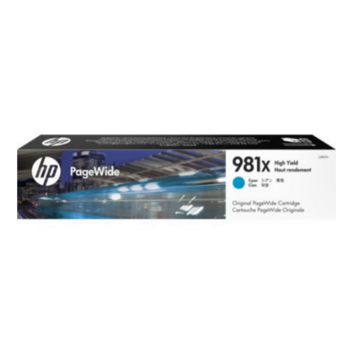 HP 981X Cyan - Cartouche PageWide grande capacité HP d'origine (L0R09A)