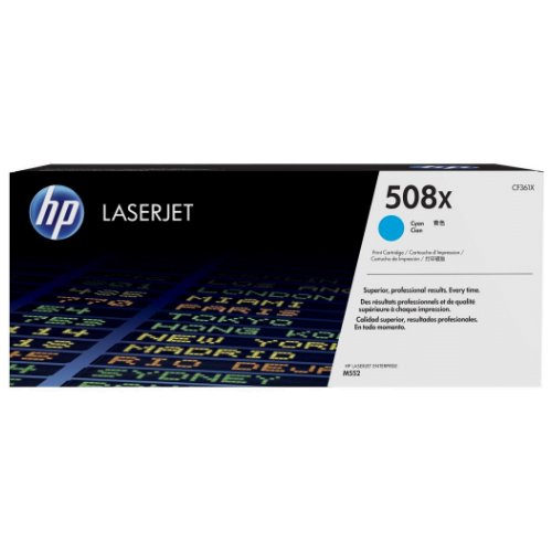 HP 508X Cyan (CF361X) - Toner grande capacité HP LaserJet d'origine