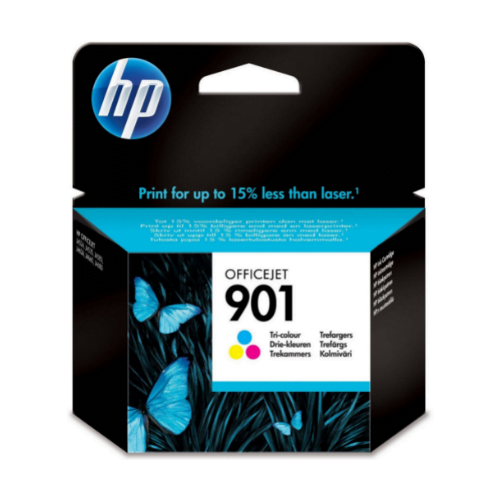 HP 901 trois couleurs - Cartouche d'encre HP d'origine (CC656AE)