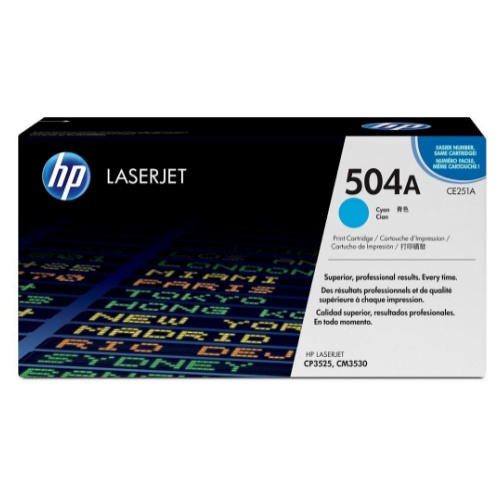 HP 504A Cyan (CE251A) - Toner HP LaserJet d'origine