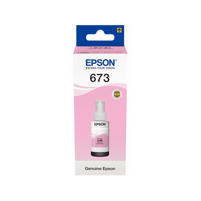 Epson 673 LM (T6736) Magenta Clair - Bouteille d'encre Epson d'origine (C13T67364A)