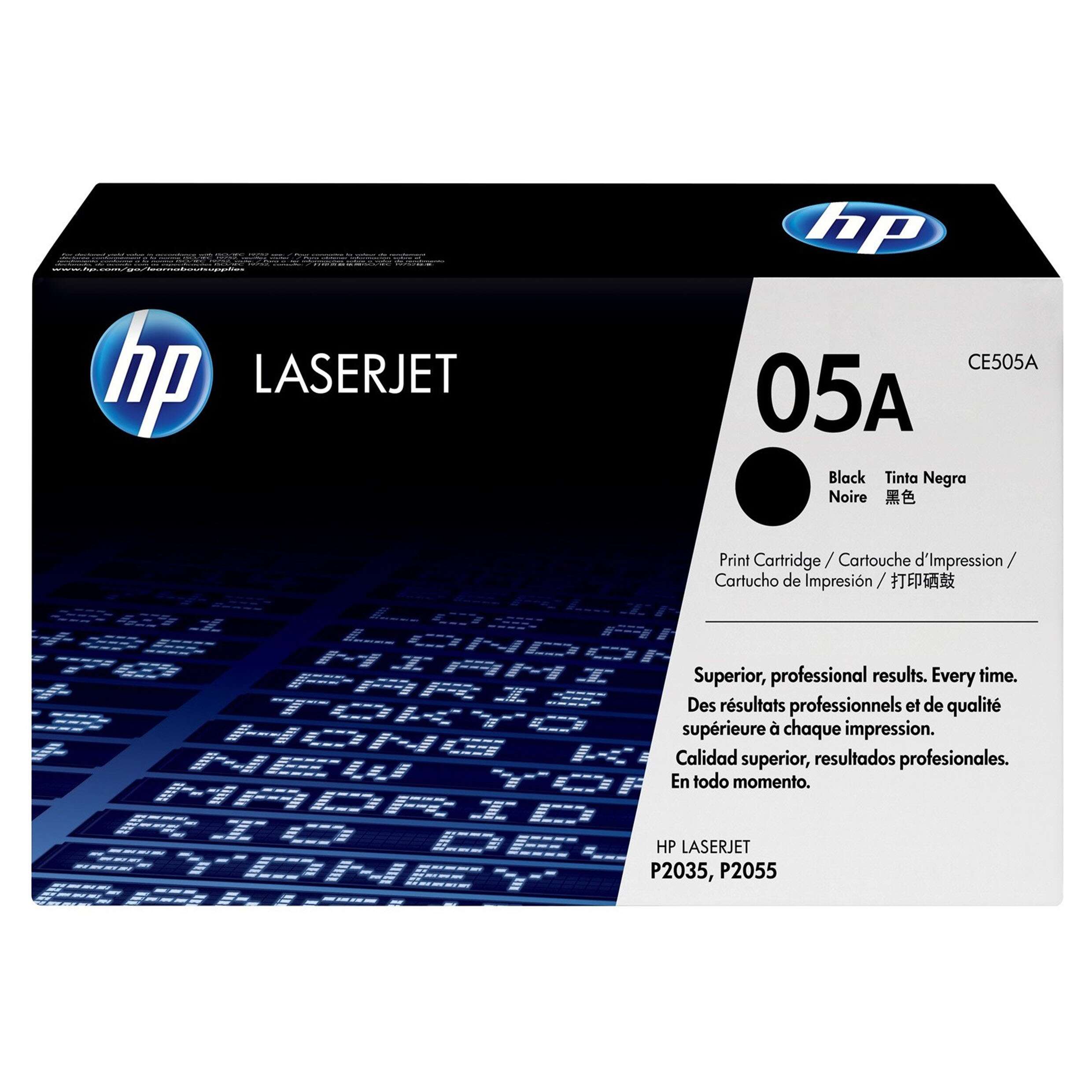 HP 05A Noir CE505A - Toner LaserJet d'origine