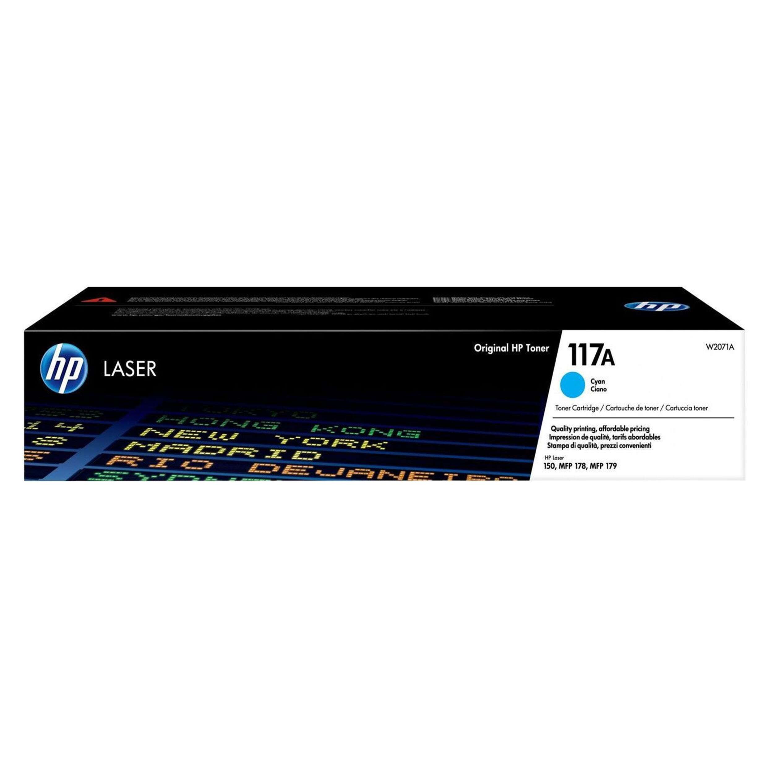 HP 117A Cyan W2071A - Toner LaserJet d'origine