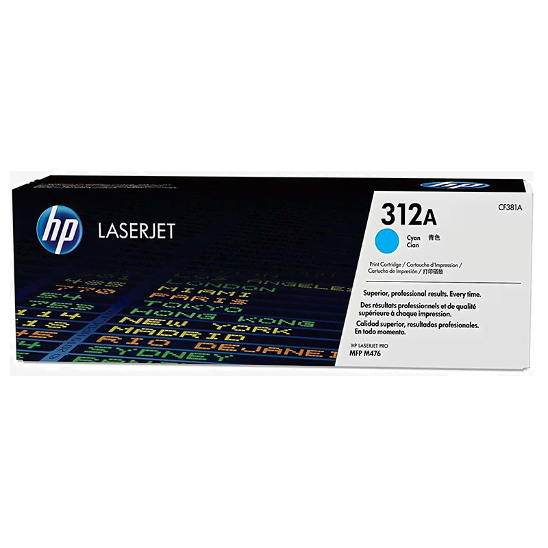 HP 312A Cyan (CF381A) - Toner HP LaserJet d'origine