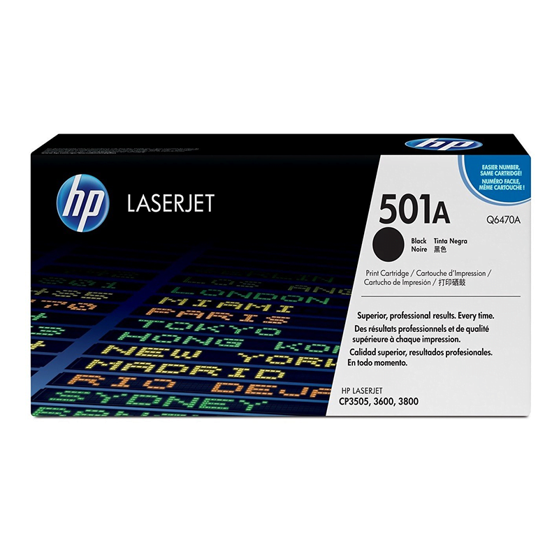 HP 501A Noir (Q6470A) - Toner HP LaserJet d'origine