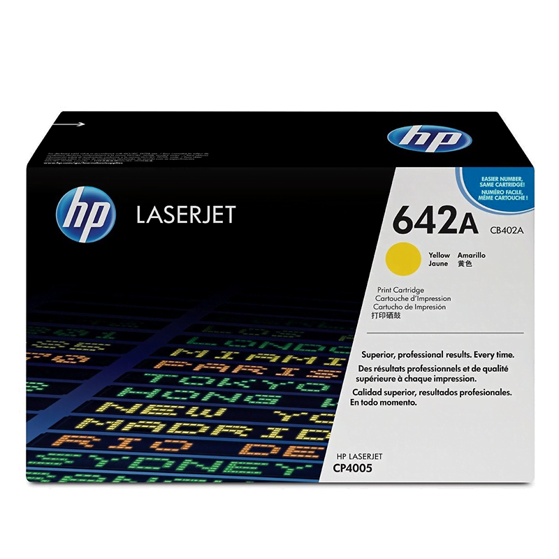 HP 642A Jaune (CB402A) - Toner HP LaserJet d'origine