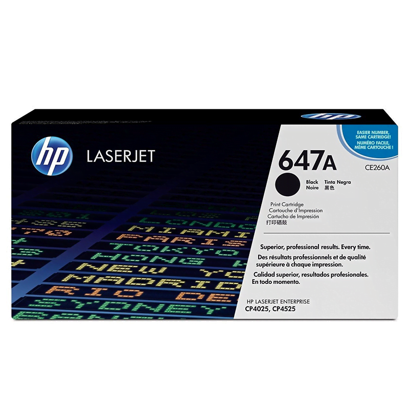 HP 647A Noir (CE260A) - Toner HP LaserJet d'origine