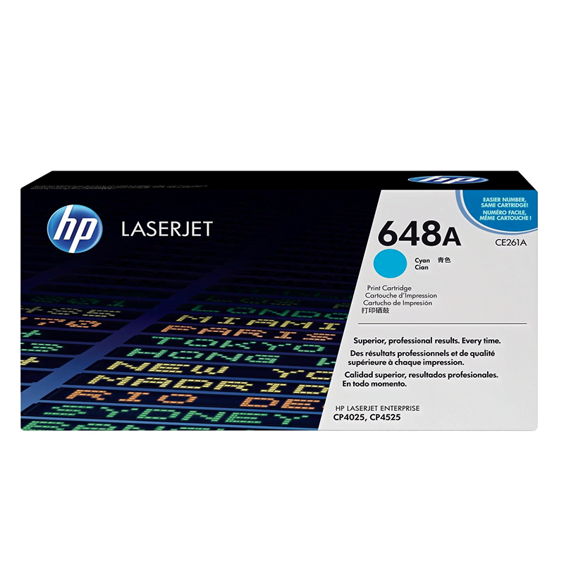 HP 648A Cyan (CE261A) - Toner HP LaserJet d'origine