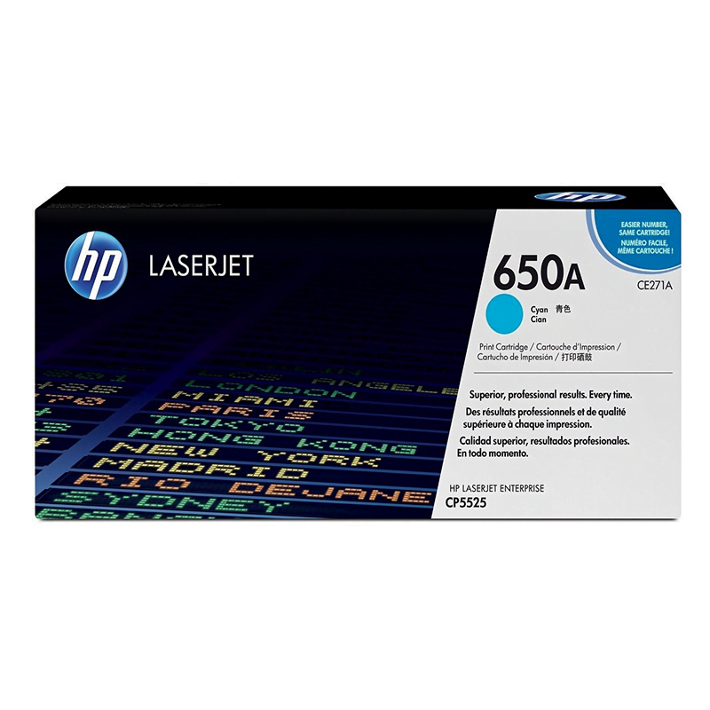 HP 650A Cyan (CE271A) - Toner HP LaserJet d'origine