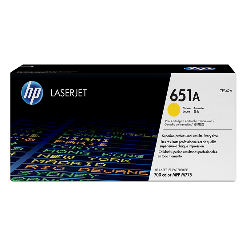 HP 651A Jaune (CE342A) - Toner HP LaserJet d'origine