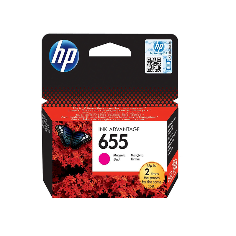 HP 655 Magenta - Cartouche d'encre HP d'origine (CZ111AE)