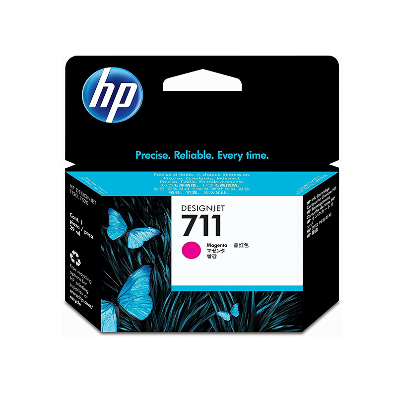 HP 711 Magenta - Cartouche d'encre HP d'origine (CZ131A)