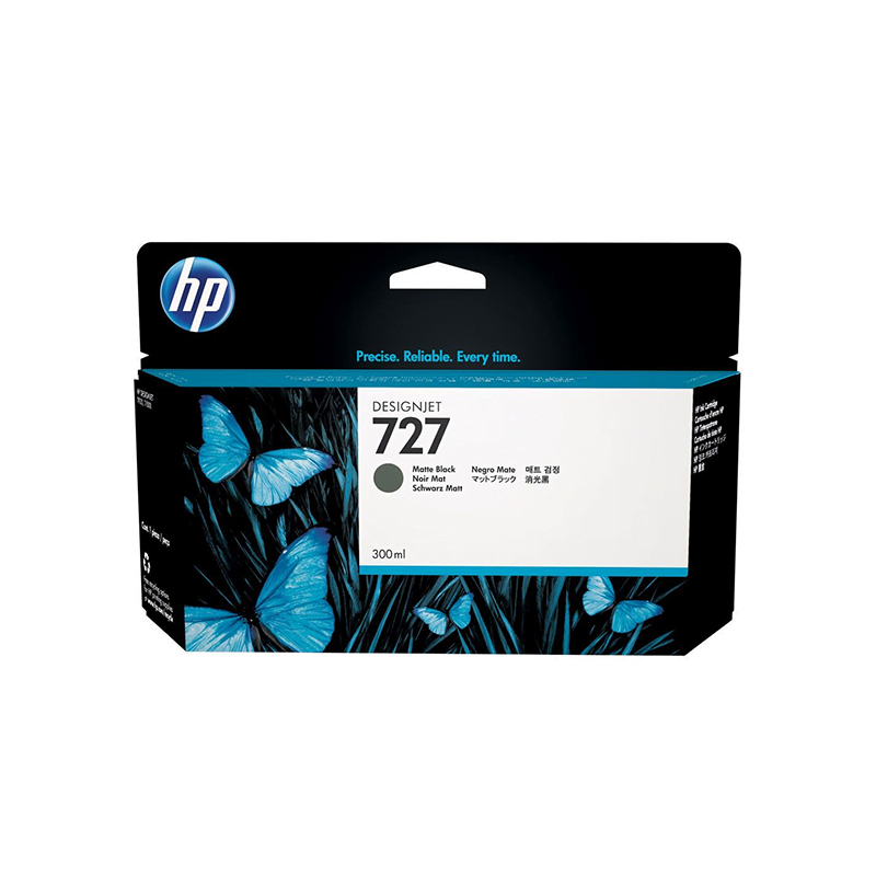 HP 727 Noir mat - Cartouche d'encre HP d'origine (C1Q12A)