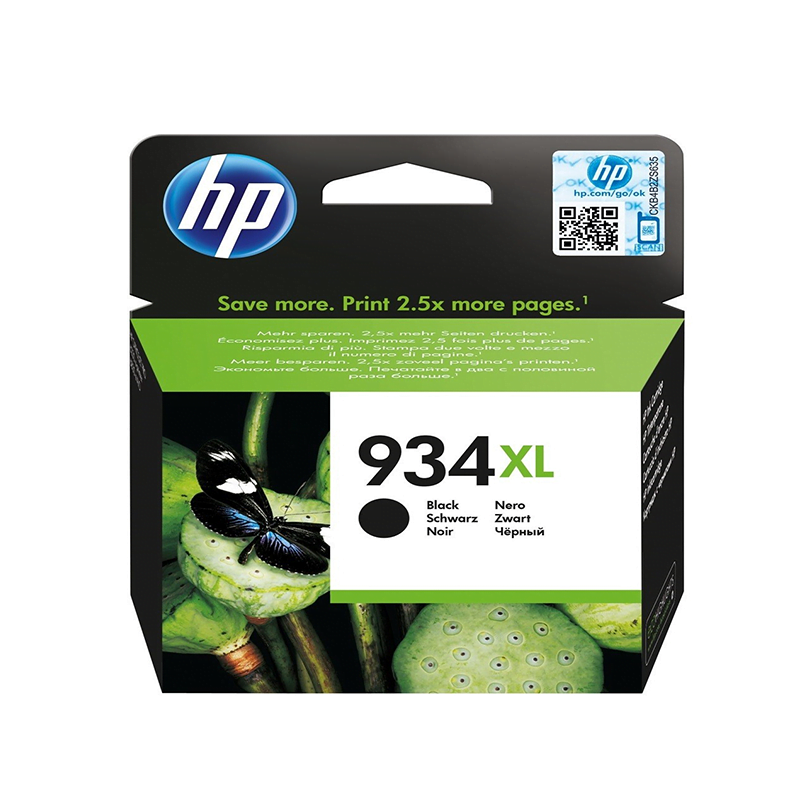 HP 934XL Noir - Cartouche d'encre grande capacité HP d'origine (C2P23AE)