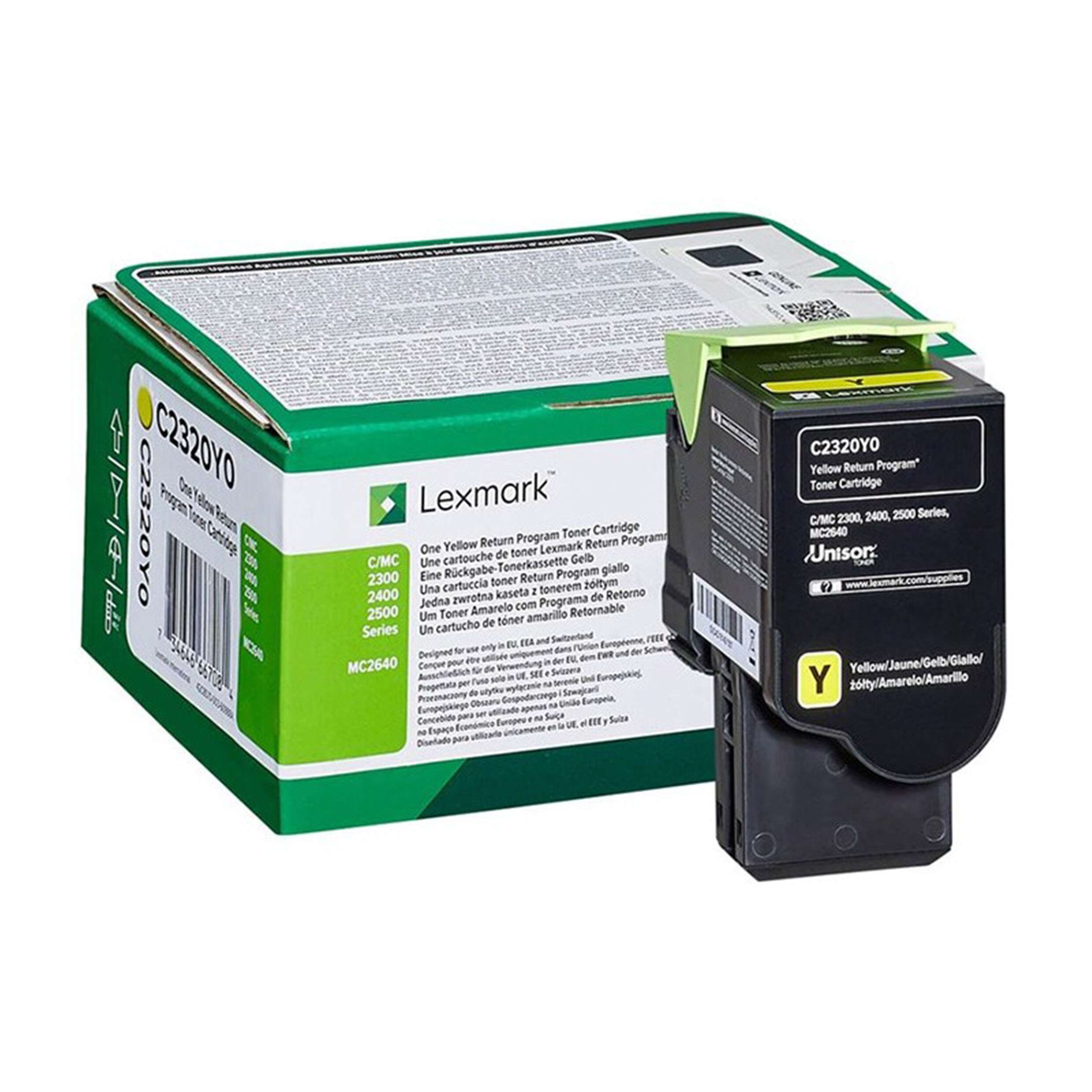 Lexmark Jaune C2350Y0 - Toner programme de retour