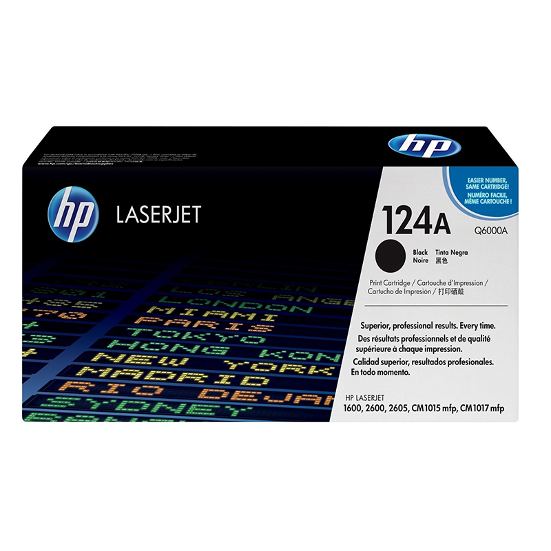 HP 124A Noir (Q6000A) - Toner HP LaserJet d'origine