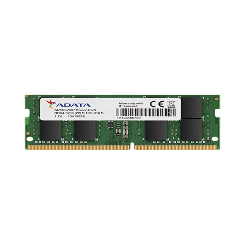 Barrette mémoire ADATA SO-DIMM 16GB DDR4 3200 Mhz - PC Portable (AD4S320016G22)