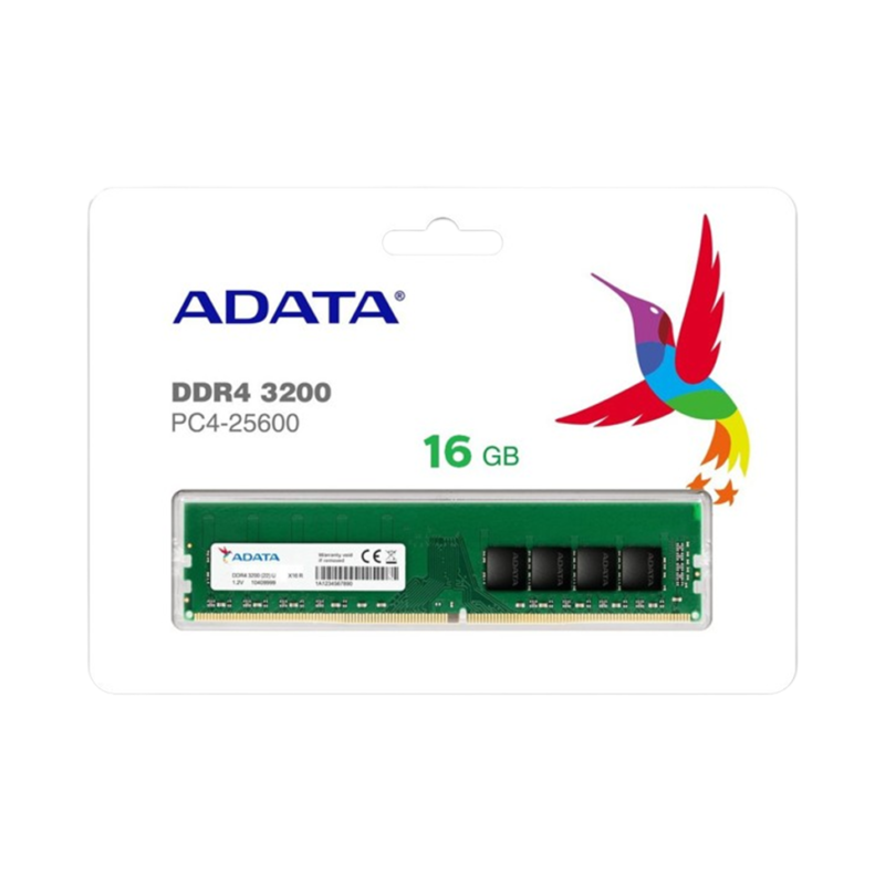 Barrette mémoire ADATA U-DIMM 16GB DDR4 3200 MHz - PC bureau (AD4U320016G22-RGN)