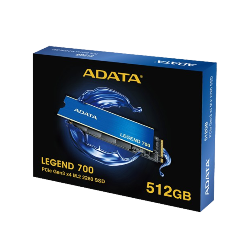 Disque Dur interne SSD ADATA LEGEND 700 PCIe Gen3 x4 M.2 2280 (ALEG-700-512GCS)