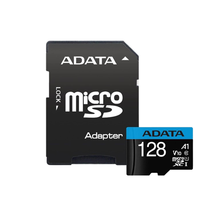 Carte Mémoire ADATA Micro 128GB SDHC Class 10 avec Adaptateur (AUSDX128GUICL10A1-RA)