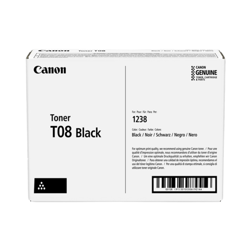 Canon T08 Noir - Toner Canon d'origine (3010C006)