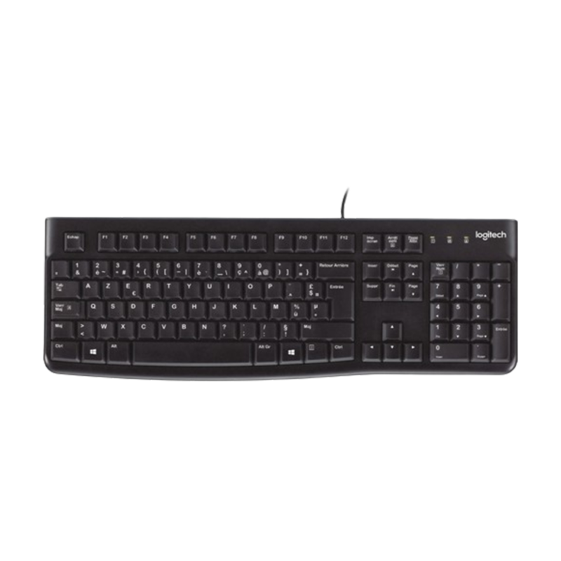 Clavier à connexion USB Logitech K120 - AZERTYClavier à connexion USB Logitech K120 - AZERTY (920-002488)