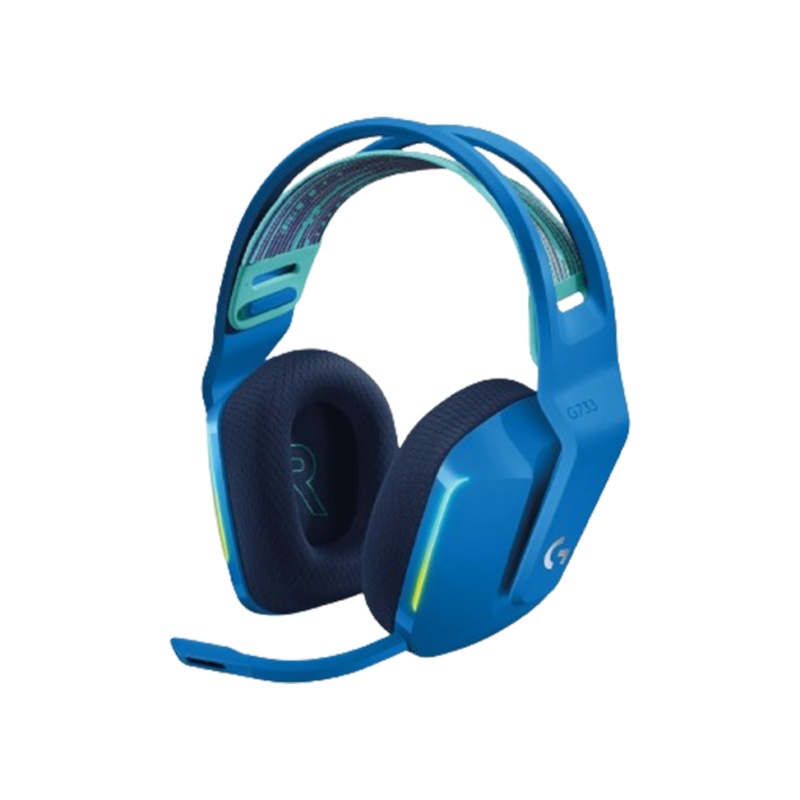 CASQUE GAMING SANS FIL LOGITECH G733 LIGHTSPEED RVB ULTRA-LÉGER - BLUE (981-000943)