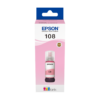 Epson 108 Magenta clair - Bouteille d'encre Epson EcoTank d'origine (C13T09C64A)