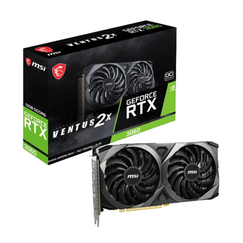 Carte Graphique MSI GeForce RTX 3060 VENTUS 2X 12G OC (912-V397-854)