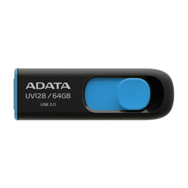 Clé USB ADATA UV128 64GB USB 3.0 Retractable Capless Flash Drive