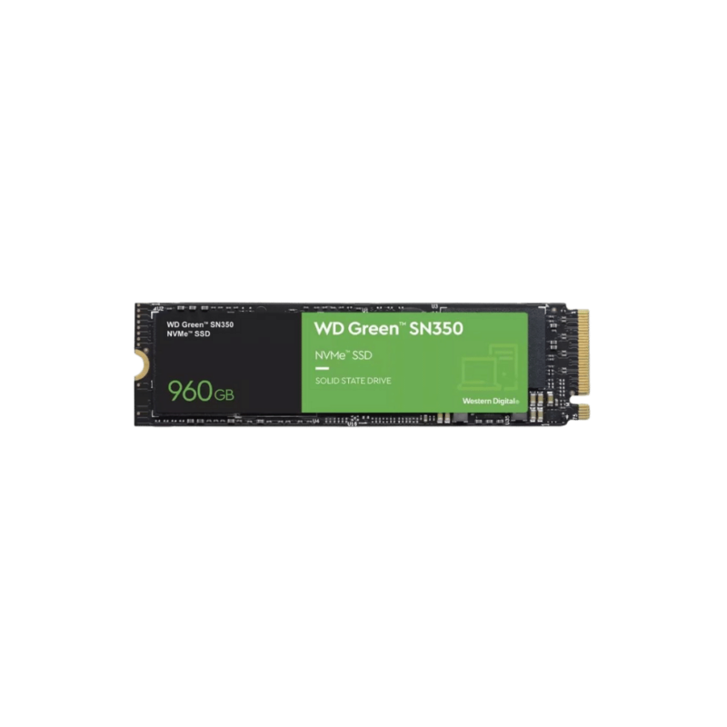 Disque dur interne SSD Western Digital Green SN350 M.2 960 GB PCI Express 3.0 NVME (WDS960G2G0C)