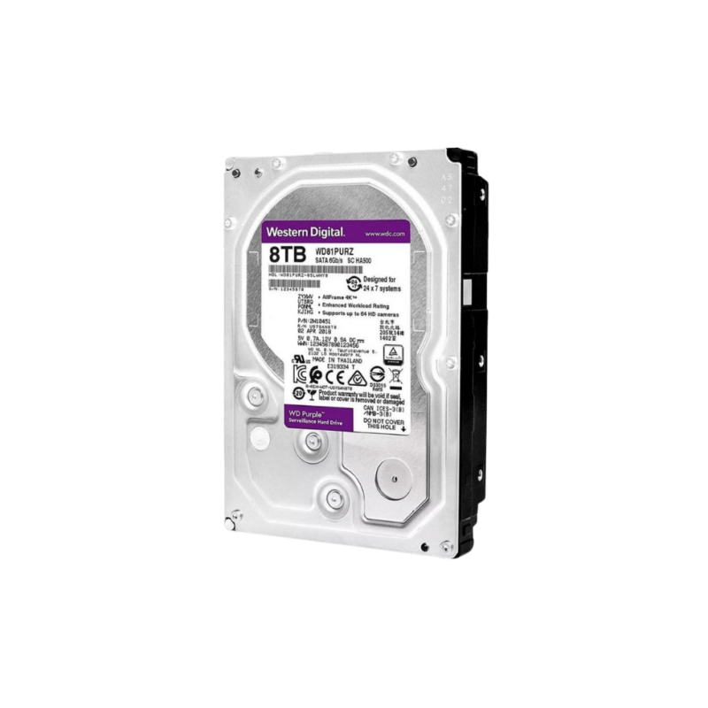 Western Digital Disque Dur Interne De Surveillance 3.5" 8 to (WD81PURZ)