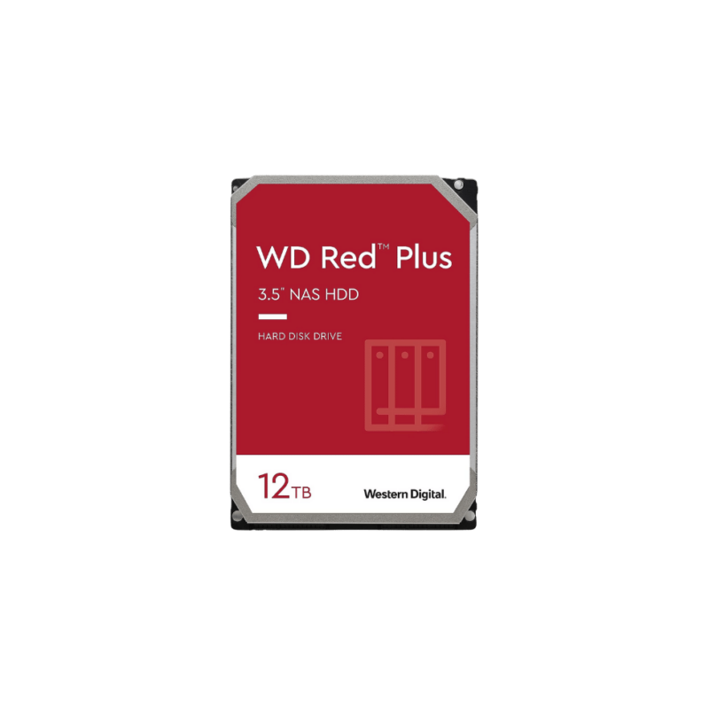 Western Digital Disque dur 12 To pour NAS WD Red™ Plus de 3.5 pouces (WD120EFBX) 