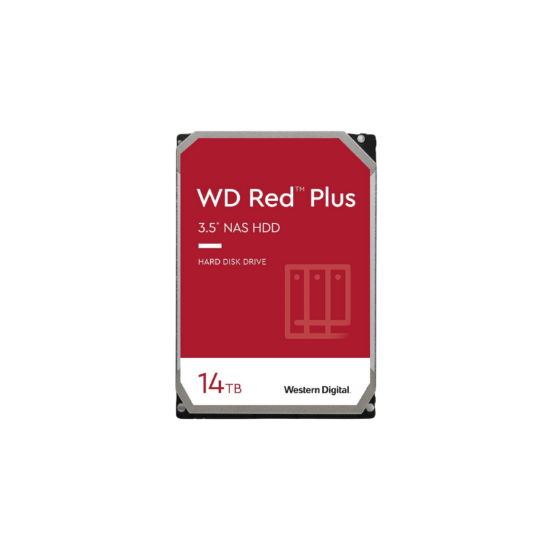 Western Digital Red Plus NAS Disque dur 14 To 3.5″ SATA 7200 RPM 256 Mo (WD140EFGX)