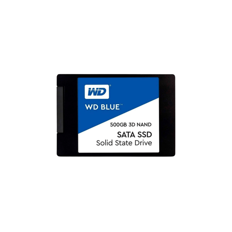 Disque dur interne SSD Western Digital Blue 3D NAND 2.5 pouces SATA 500 Go (WDS500G2B0A)