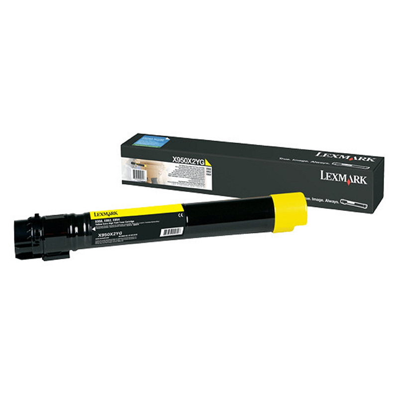 Lexmark X950/952/954 Jaune - Cartouche de toner d'origine (X950X2YG)