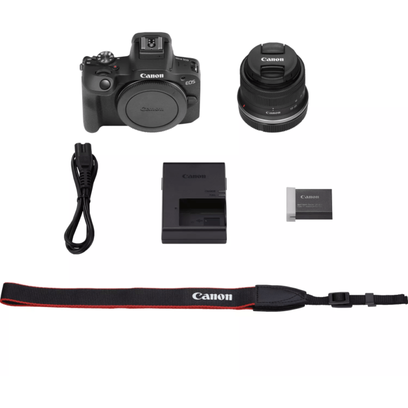 Appareil photo hybride Canon EOS R100 + objectif RF-S 18-45mm F4.5-6.3 IS STM (6052C013AA)