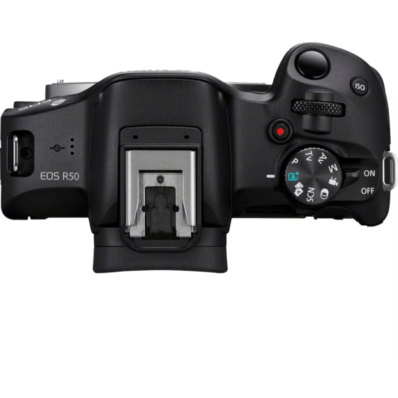 Appareil photo hybride Canon EOS R50 + objectif RF-S 18-45mm F4.5-6.3 IS STM (5811C013AA)