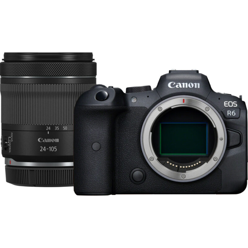 Appareil photo hybride Canon EOS R6 + objectif RF 24-105mm F4-7.1 IS STM (4082C023AA)