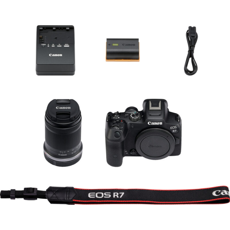 Appareil photo hybride Canon EOS R7 + objectif RF-S 18-150mm F3.5-6.3 IS STM (5137C010AA)