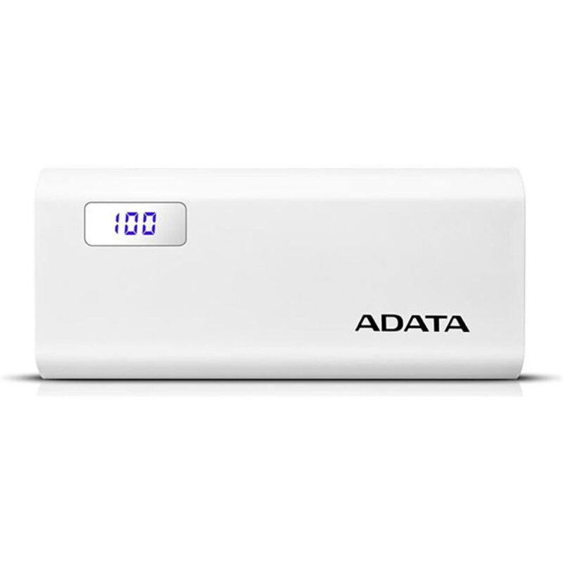 Banque d'alimentation ADATA P12500D Powerbanck à 12500 mAh Blanc (AP_12500D)