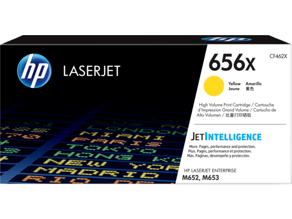 HP 656X High Yield Yellow Original LaserJet Toner Cartridge (CF462X)