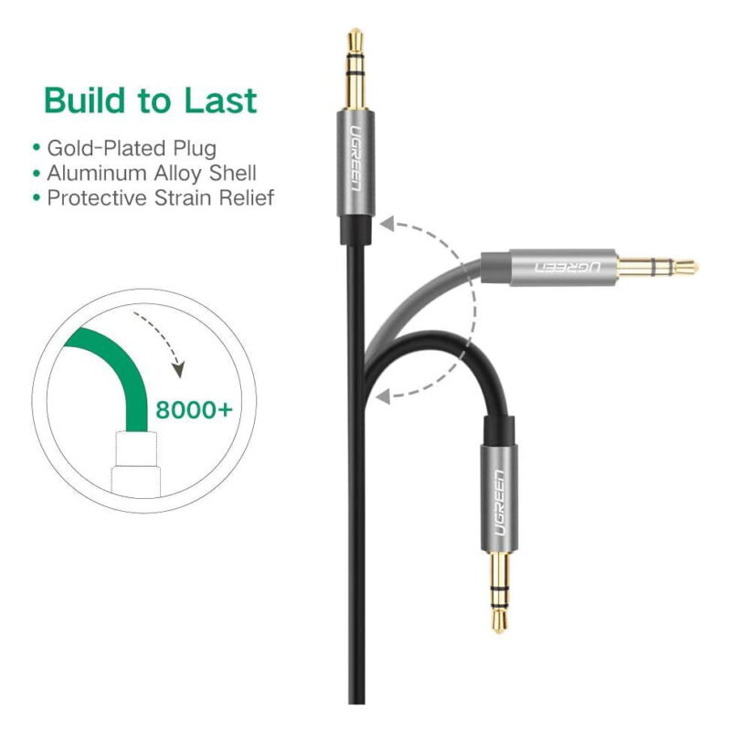 Câble Ugreen audio jack 3.5mm Male vers 3.5mm Male Câble 2 mètres (10735)