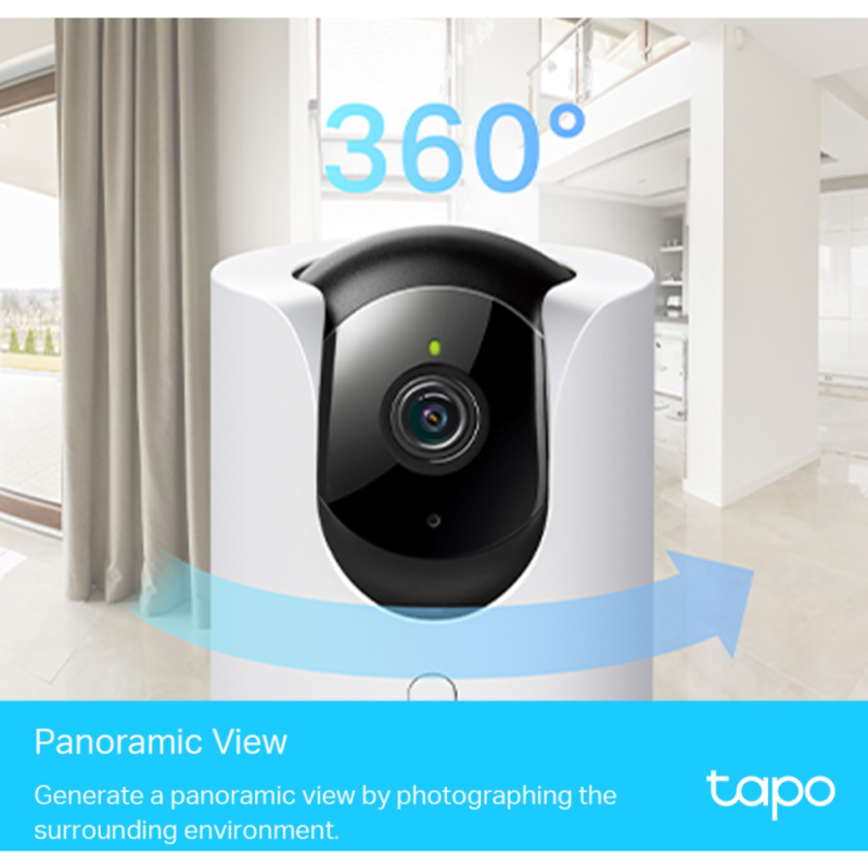 Caméra de sécurité TP-Link AI panoramique et inclinable 2K WiFi (TAPOC225)