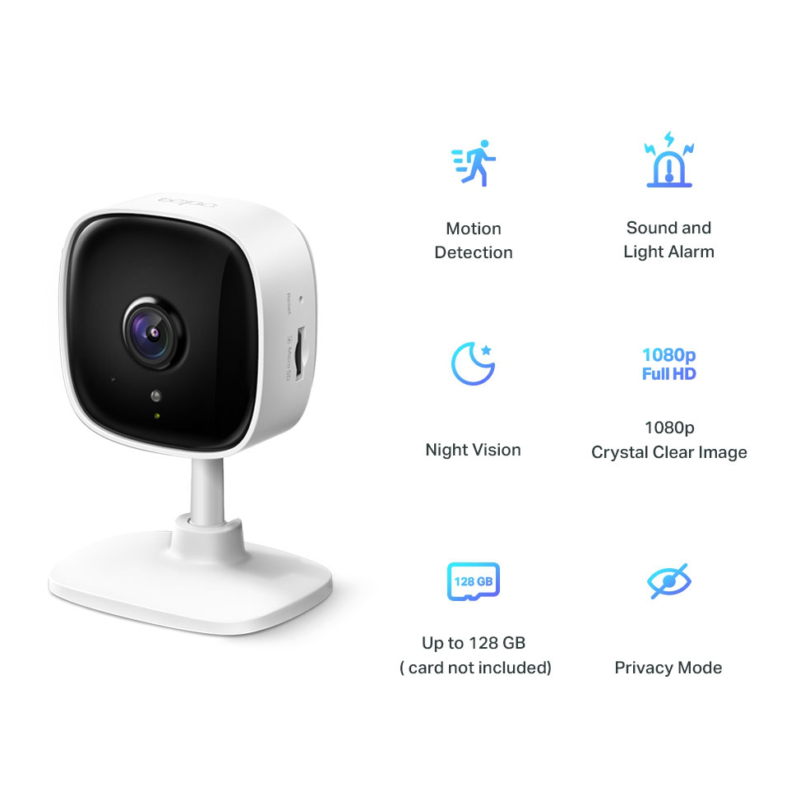 Caméra de vidéosurveillance TP-Link WiFi Indoor 2MP (TAPOC100)