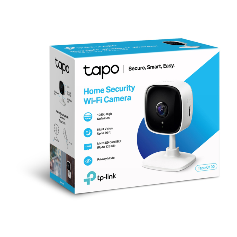 Caméra de vidéosurveillance TP-Link WiFi Indoor 2MP (TAPOC100)